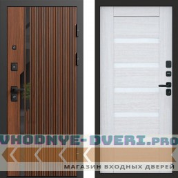 Входная дверь Флекс Бетон Царга лиственница белая